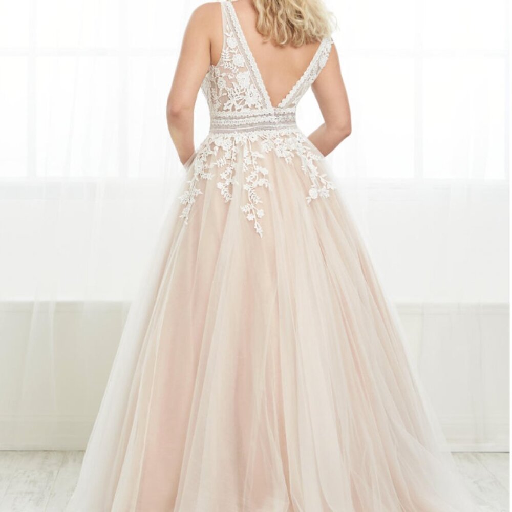 Tiffany Designs Plus Lace Prom Dress View 2